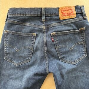 Levi's Dark Blue Denim 512 Slim Taper Jeans